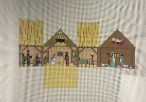 * Susan Roberts Needlepoint 5501-18 Nativity Mini-House