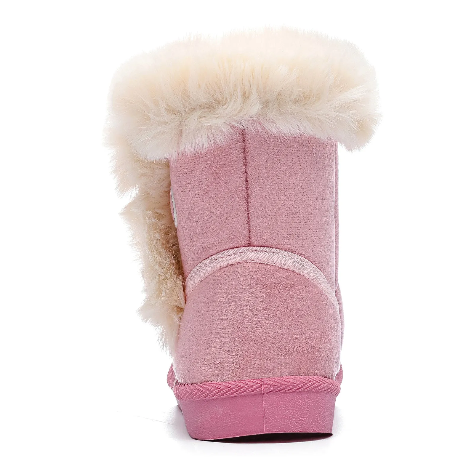 产品 Toddler Girls Boys Winter Shoes Fur Lining Snow Boots Warm Flat Shoes Outdoor Boots for Kids(Toddler/Little Kid)