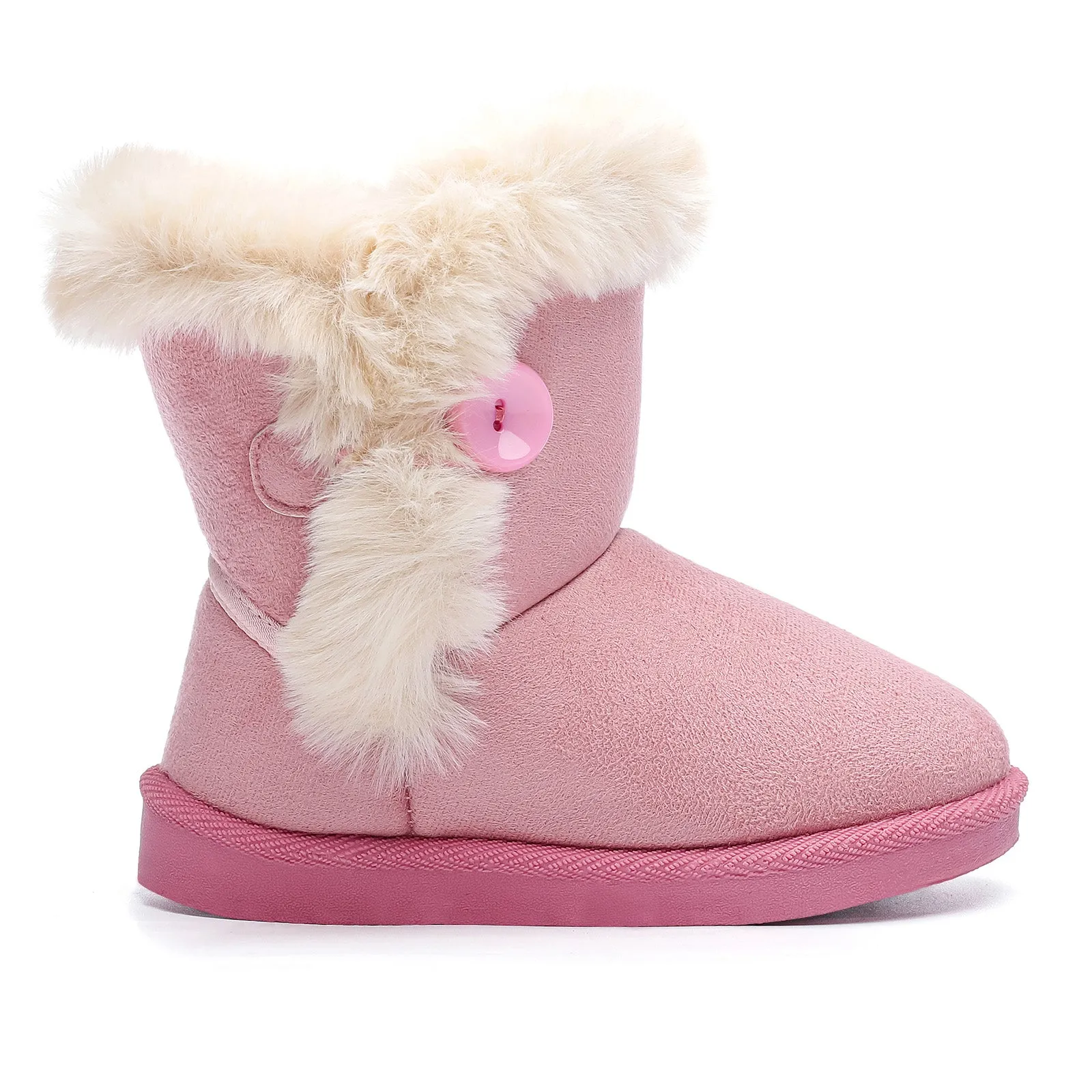 产品 Toddler Girls Boys Winter Shoes Fur Lining Snow Boots Warm Flat Shoes Outdoor Boots for Kids(Toddler/Little Kid)