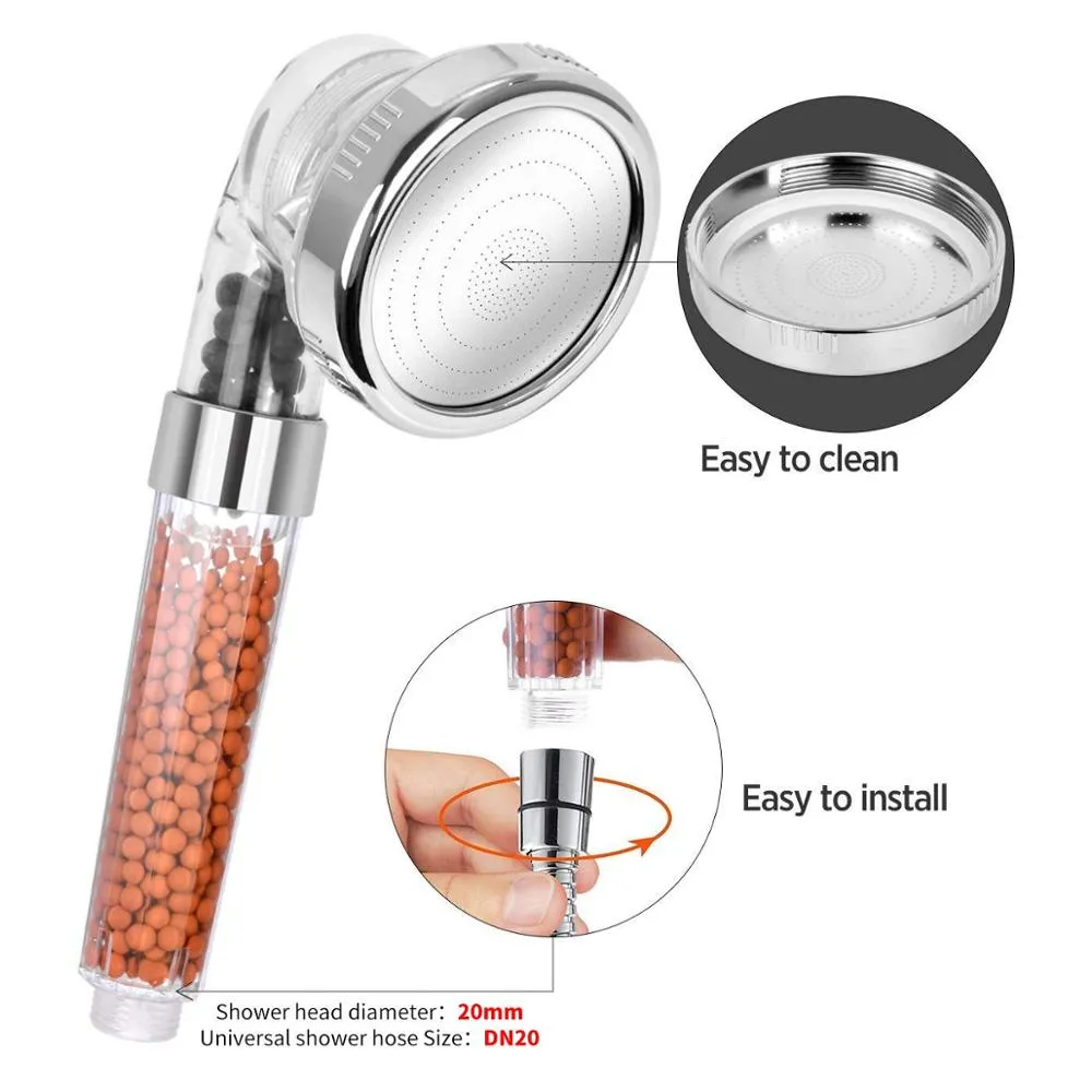 3-Mode Bathroom Shower Head
