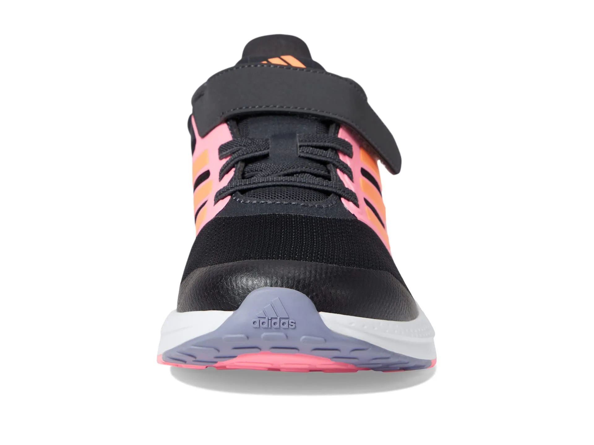 adidas Girl's EQ23 Run Bounce (Little Kid/Big Kid) Carbon/Screaming Orange/Beam Pink 1.5 Little Kid M