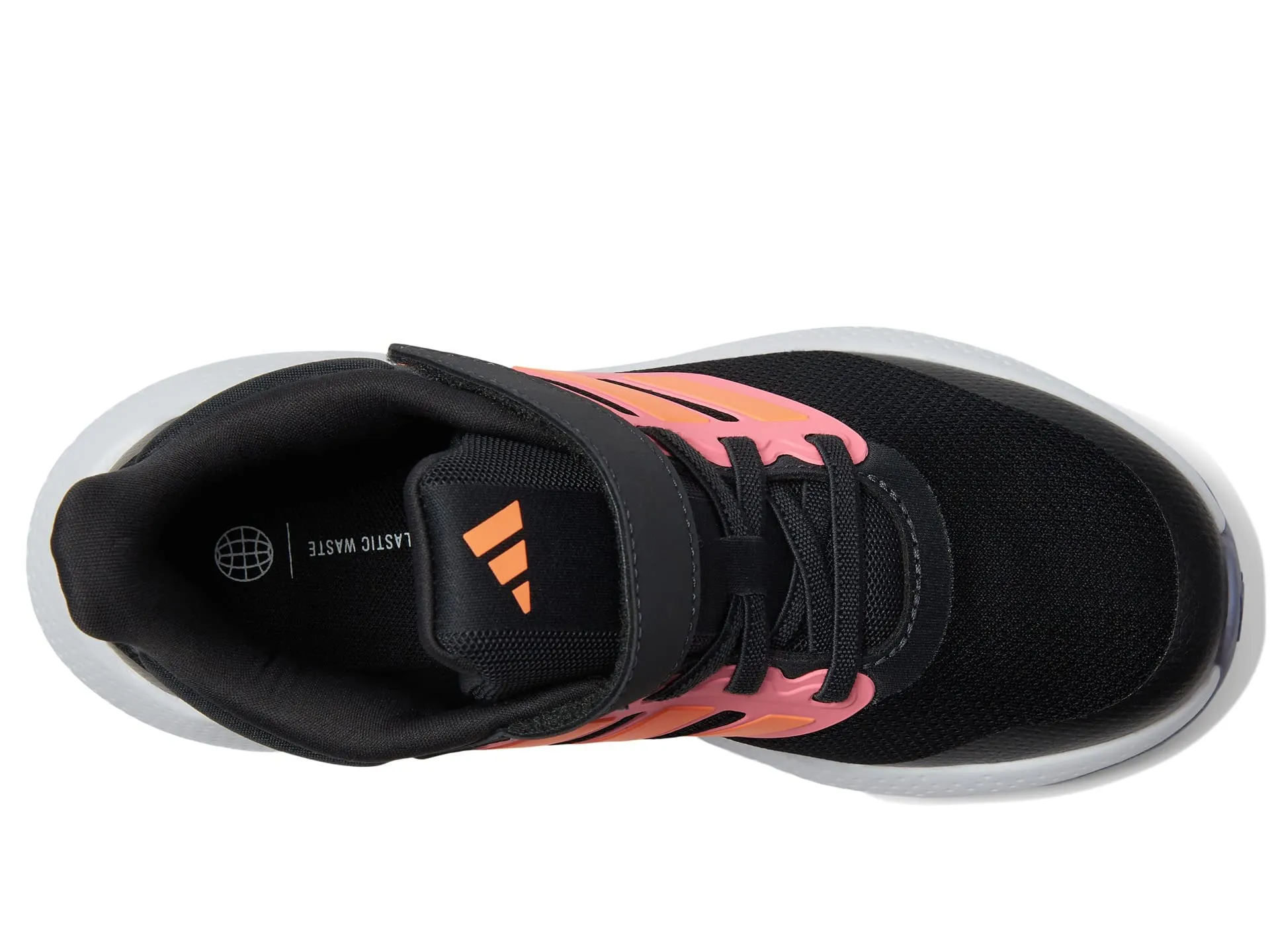 adidas Girl's EQ23 Run Bounce (Little Kid/Big Kid) Carbon/Screaming Orange/Beam Pink 1.5 Little Kid M