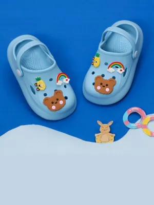 Adorable Sky Blue Critter Clogs for Kids - Perfect for Playtime!