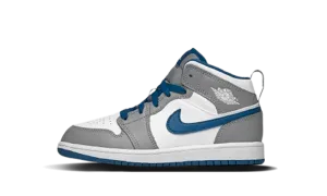 Air Jordan 1 Mid True Blue Enfant (PS)