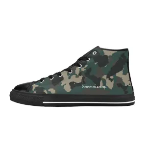 Aquila High Top Canvas Kid's Shoes (Big Kid) (Model 017)
