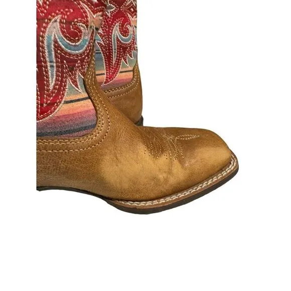 Ariat Youth Lonestar Western Boot Size 2.5 Ridge Tan