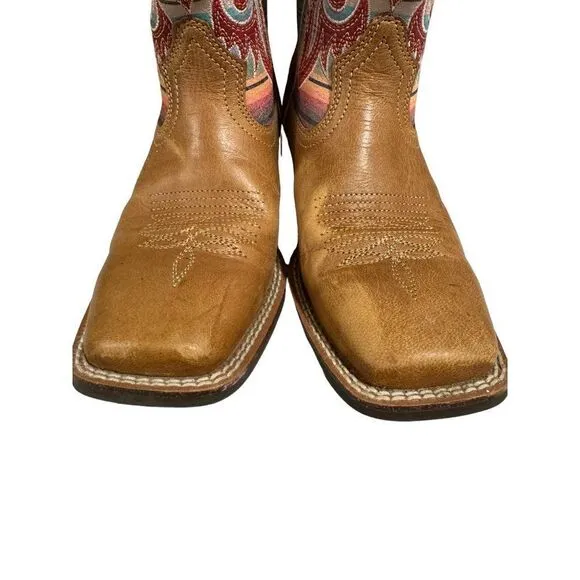 Ariat Youth Lonestar Western Boot Size 2.5 Ridge Tan