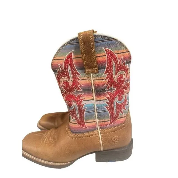 Ariat Youth Lonestar Western Boot Size 2.5 Ridge Tan