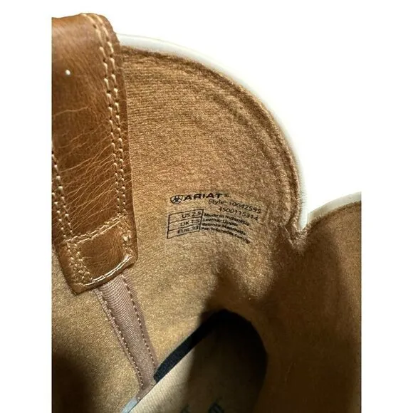 Ariat Youth Lonestar Western Boot Size 2.5 Ridge Tan