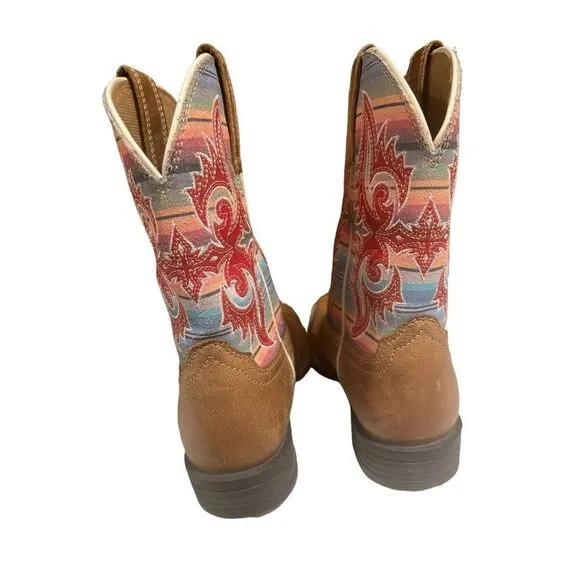 Ariat Youth Lonestar Western Boot Size 2.5 Ridge Tan