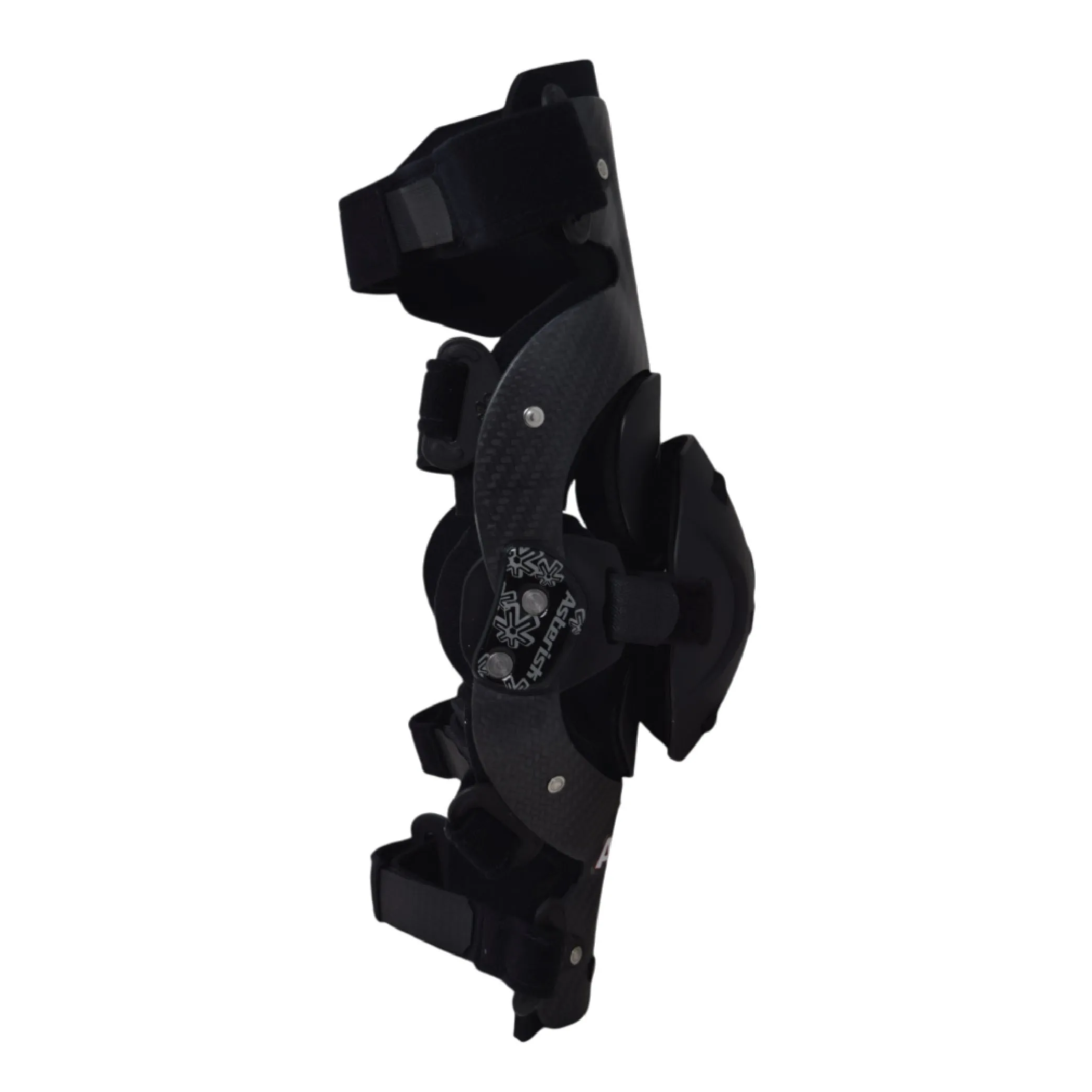 Asterisk Carbon Cell Pro - Advanced Knee Protector Brace (Right Only) for Motocross, Snowboarding, Wakeboarding, Off-Roading, Football, & More - Size Large