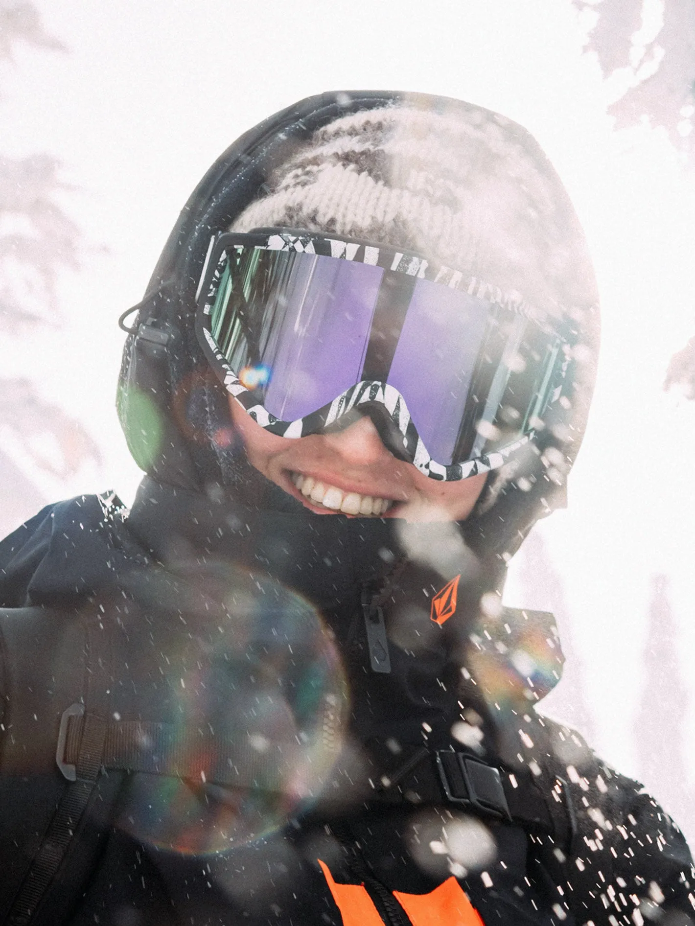 Attunga Op Art Goggle (  Bonus Lens - Yellow) - PURPLE CHROME