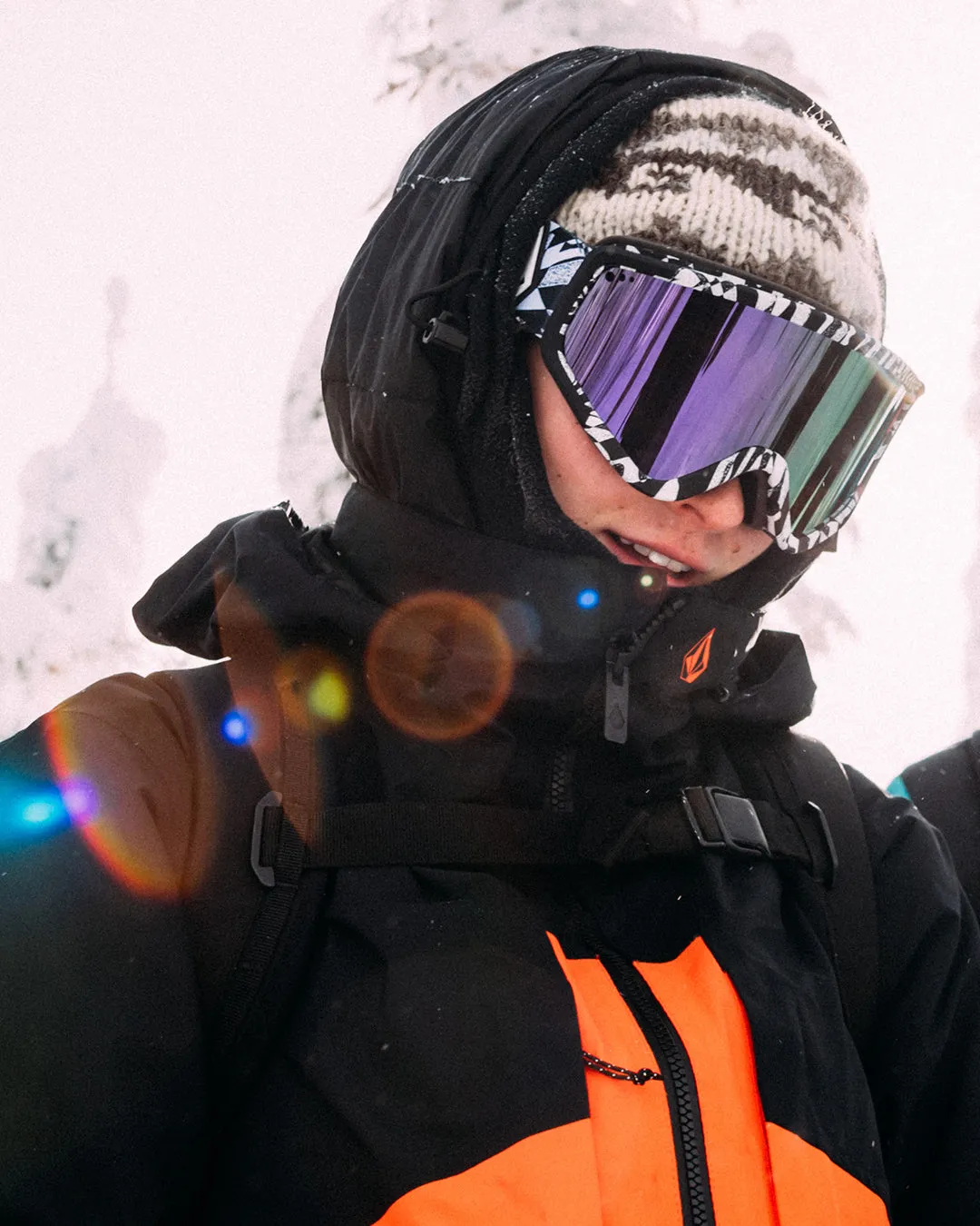 Attunga Op Art Goggle (  Bonus Lens - Yellow) - PURPLE CHROME