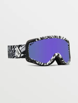 Attunga Youth Op Art Goggle (  Bonus Lens - Yellow) - PURPLE CHROME