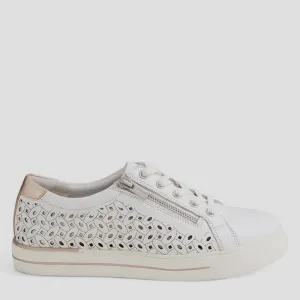 AYLEEN W - WHITE-PALE ROSE GOLD LEATHER