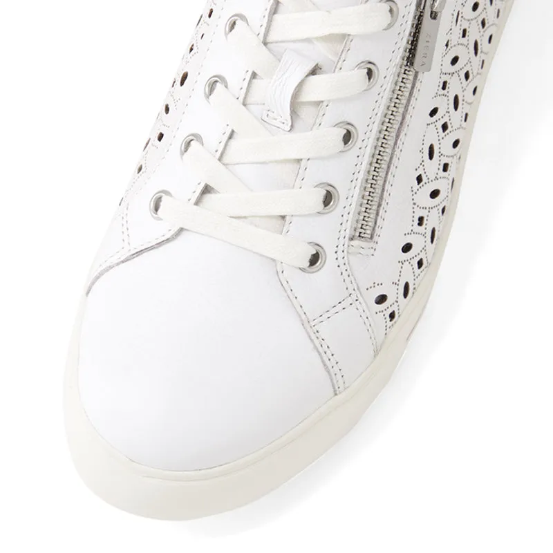 AYLEEN W - WHITE-PALE ROSE GOLD LEATHER