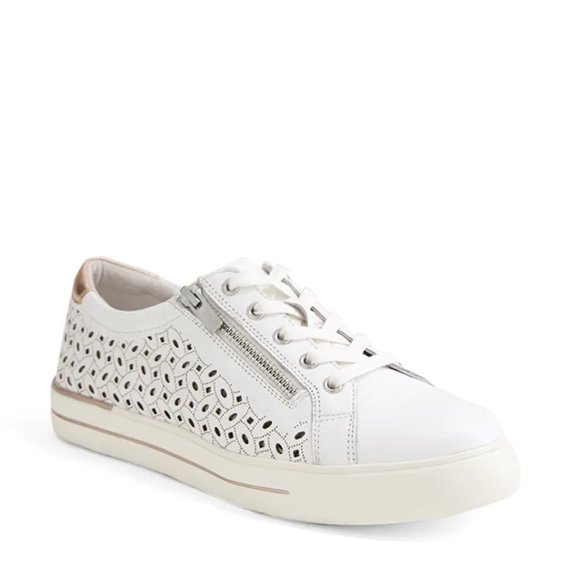 AYLEEN W - WHITE-PALE ROSE GOLD LEATHER