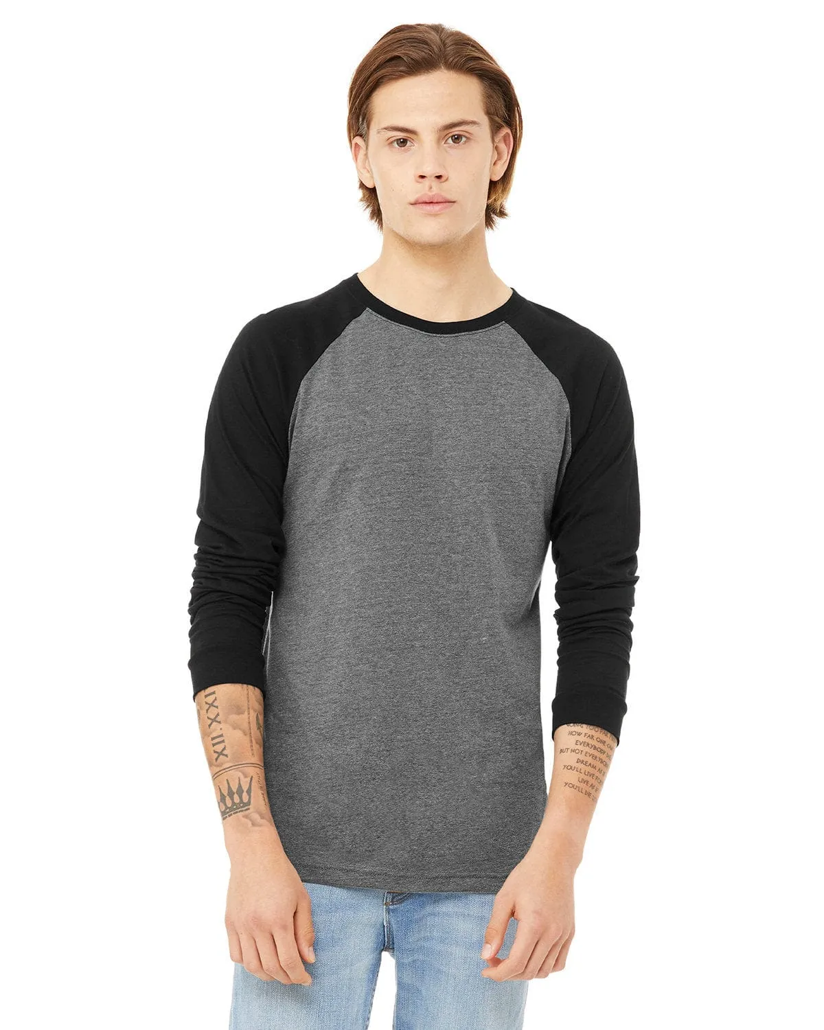 Bella Canvas Mens Baseball T-Shirt