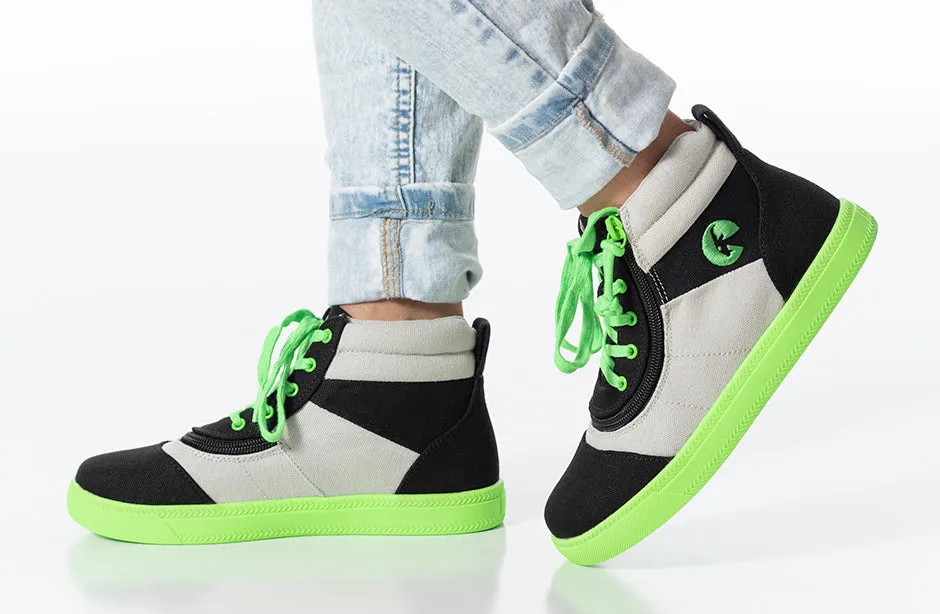 Black/Green BILLY Street Short Wrap High Tops