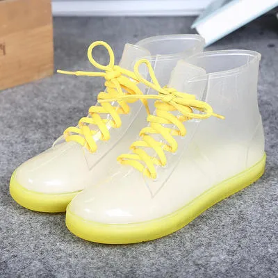 Candy Color Transparent Rain Boots