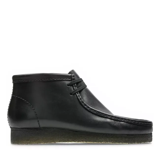 Clarks Men's Wallabee Boot Black - Leather