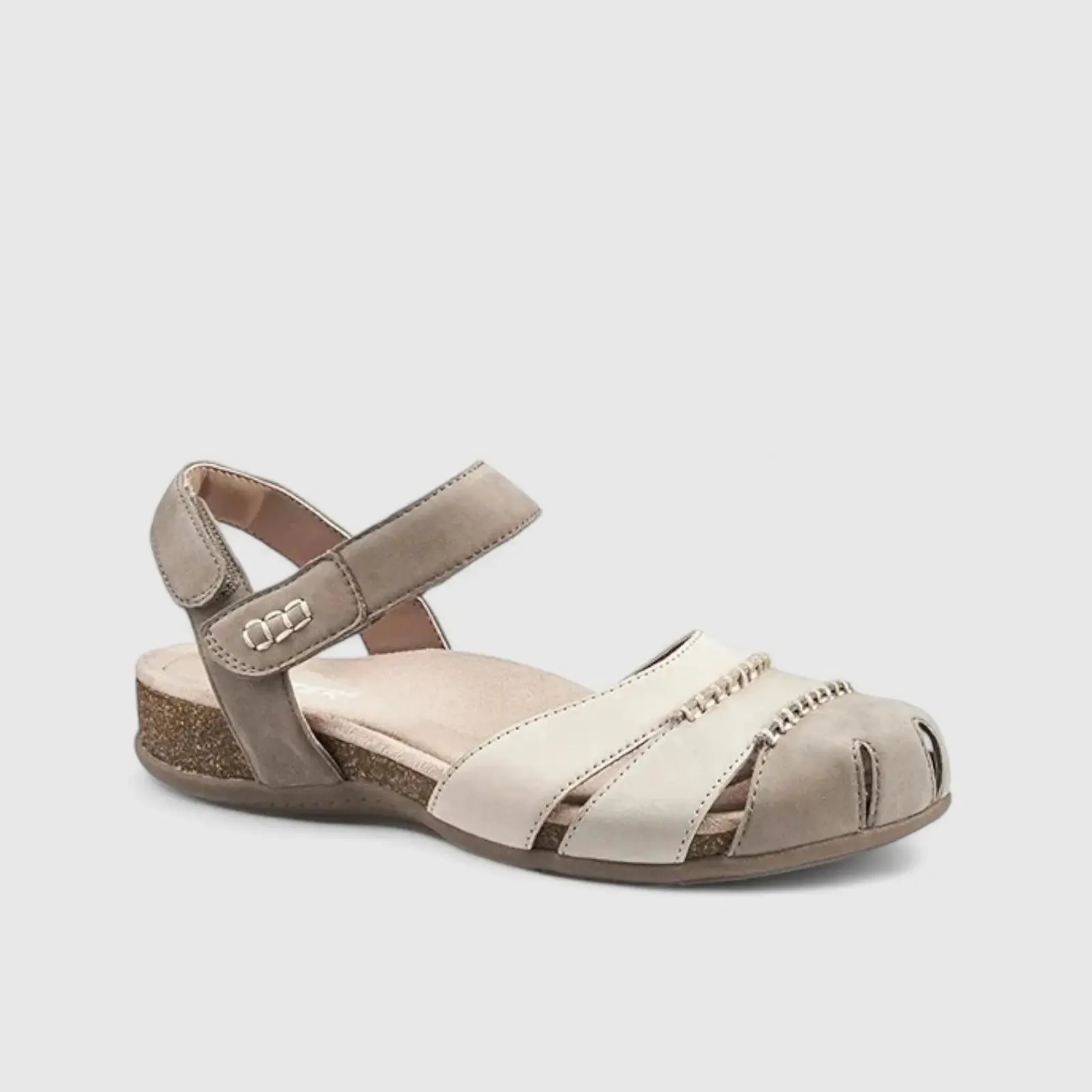 Denali Comfort Leather Fisherman Sandal Mink Multi
