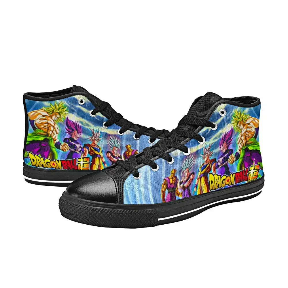 Dragon Ball Super Shoes High Top Sneakers for Kids and Adults