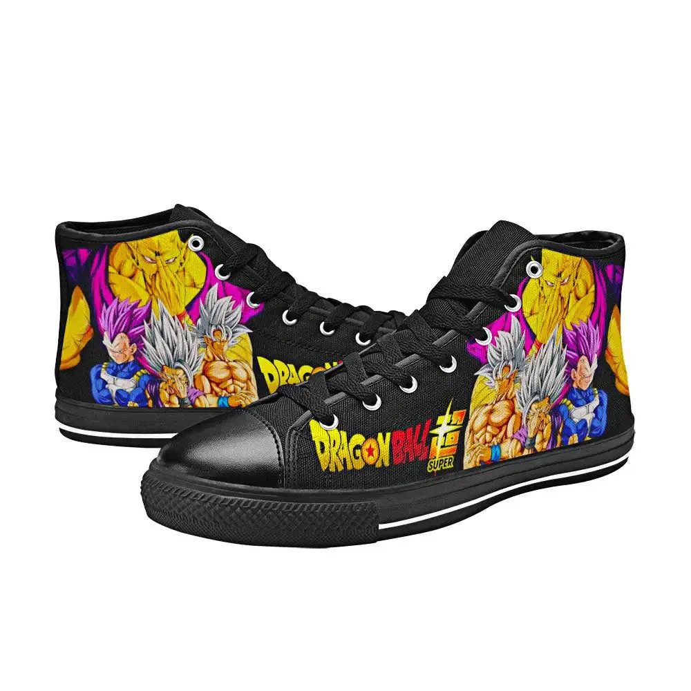 Dragon Ball Super Shoes High Top Sneakers for Kids and Adults