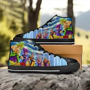 Dragon Ball Super Shoes High Top Sneakers for Kids and Adults
