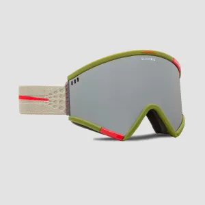 Electric Roteck Snow Goggles Matte Evergreen/Fume Silver With Bonus Lense