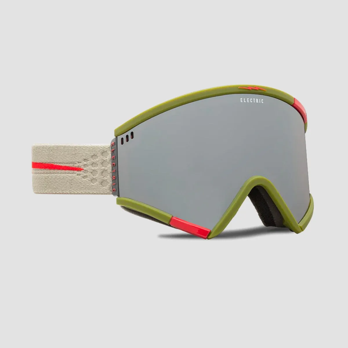 Electric Roteck Snow Goggles Matte Evergreen/Fume Silver With Bonus Lense