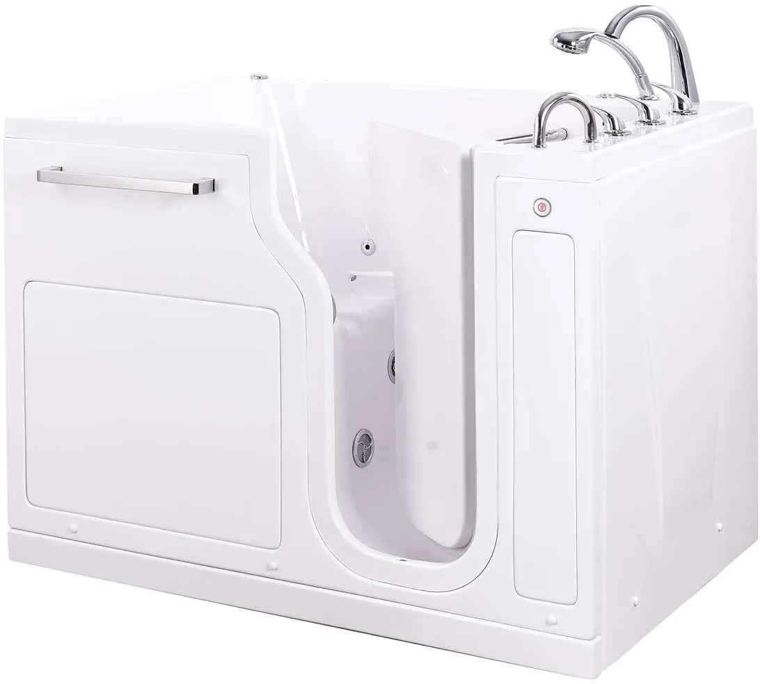 Ellas Bubbles AS3655D-L S-Class3655 Walk-In Bathtub, White
