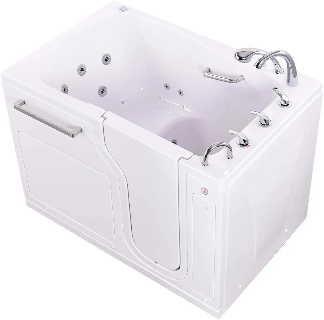 Ellas Bubbles AS3655D-L S-Class3655 Walk-In Bathtub, White