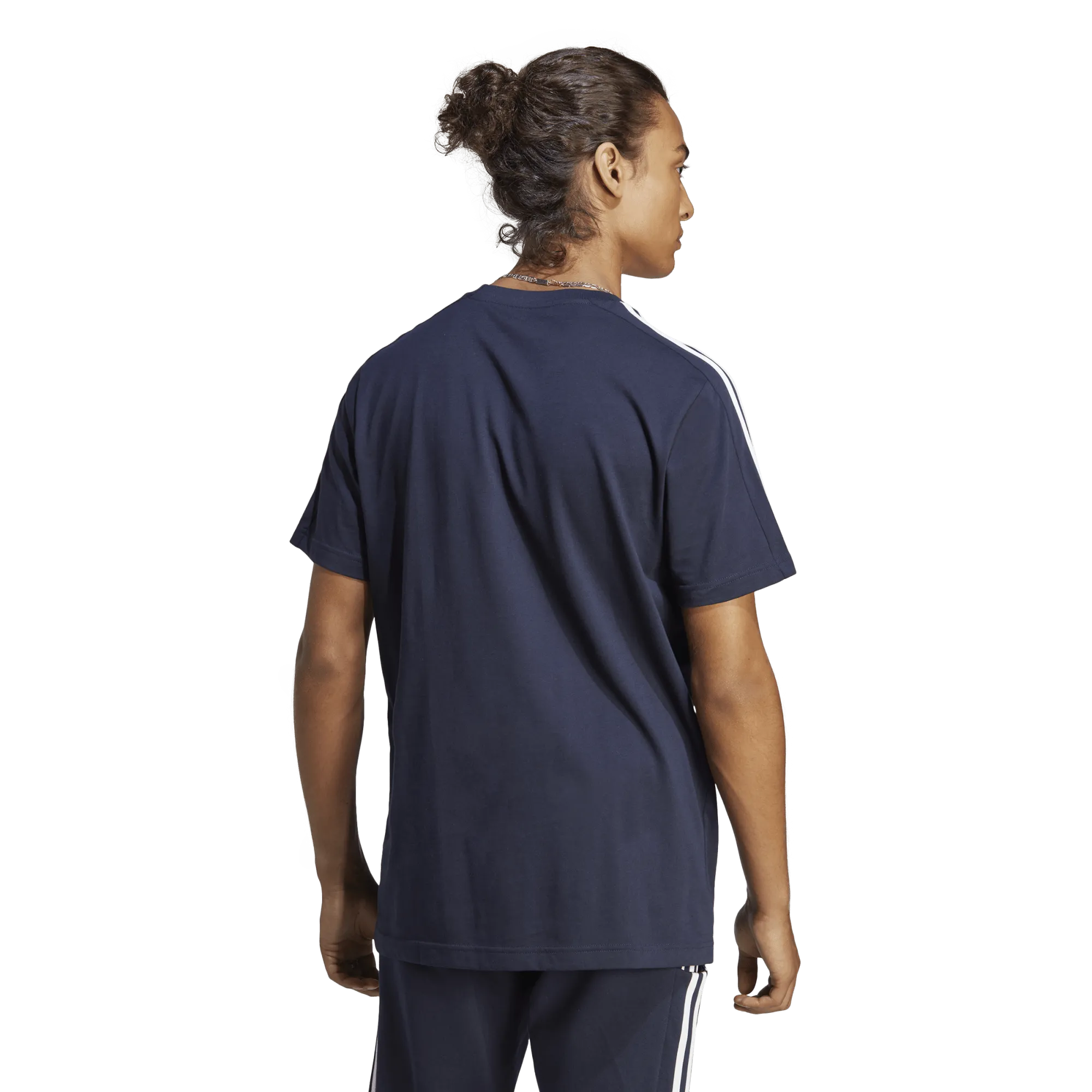 Essentials Single Jersey 3-Stripes T-Shirt (M)