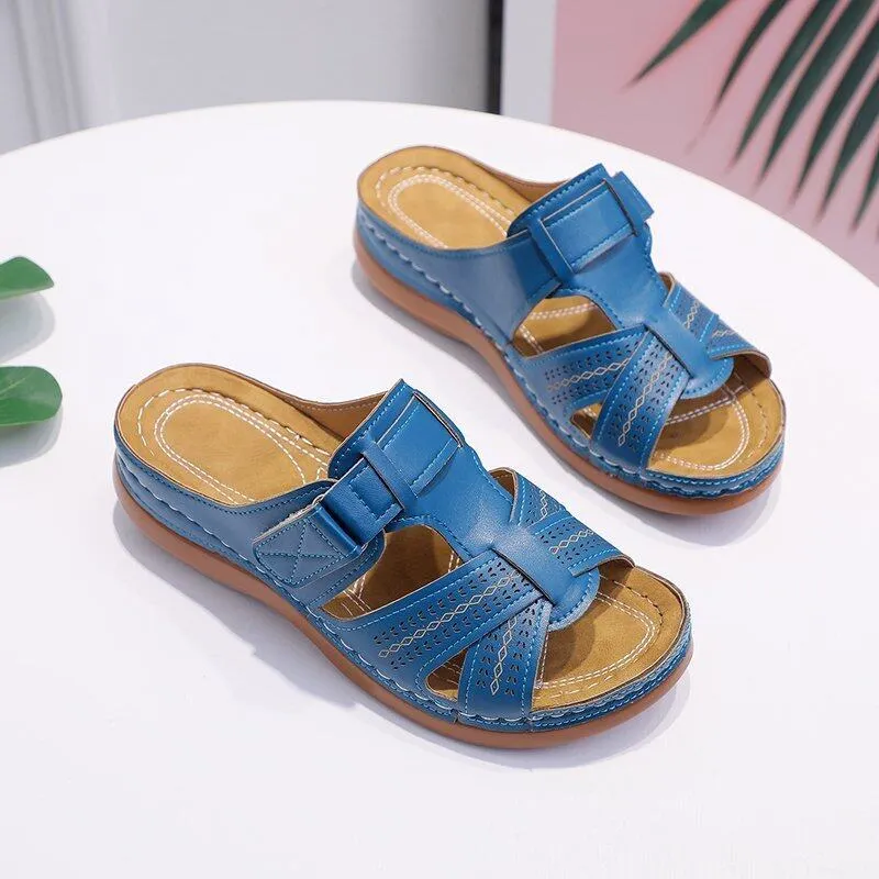 EVELYN | Non-Slip Orthopedic Leather Sandals