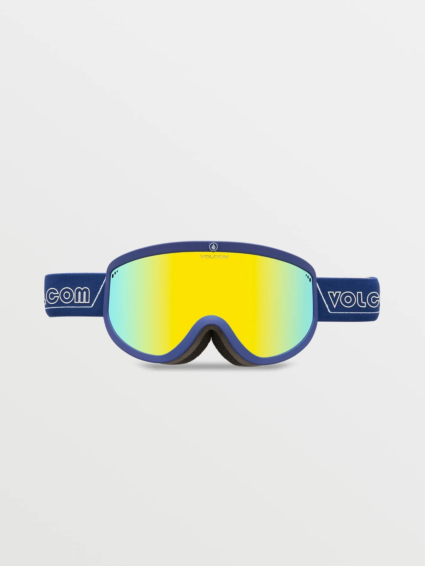 Footprints Dark Blue/White Goggle - Gold Chrome