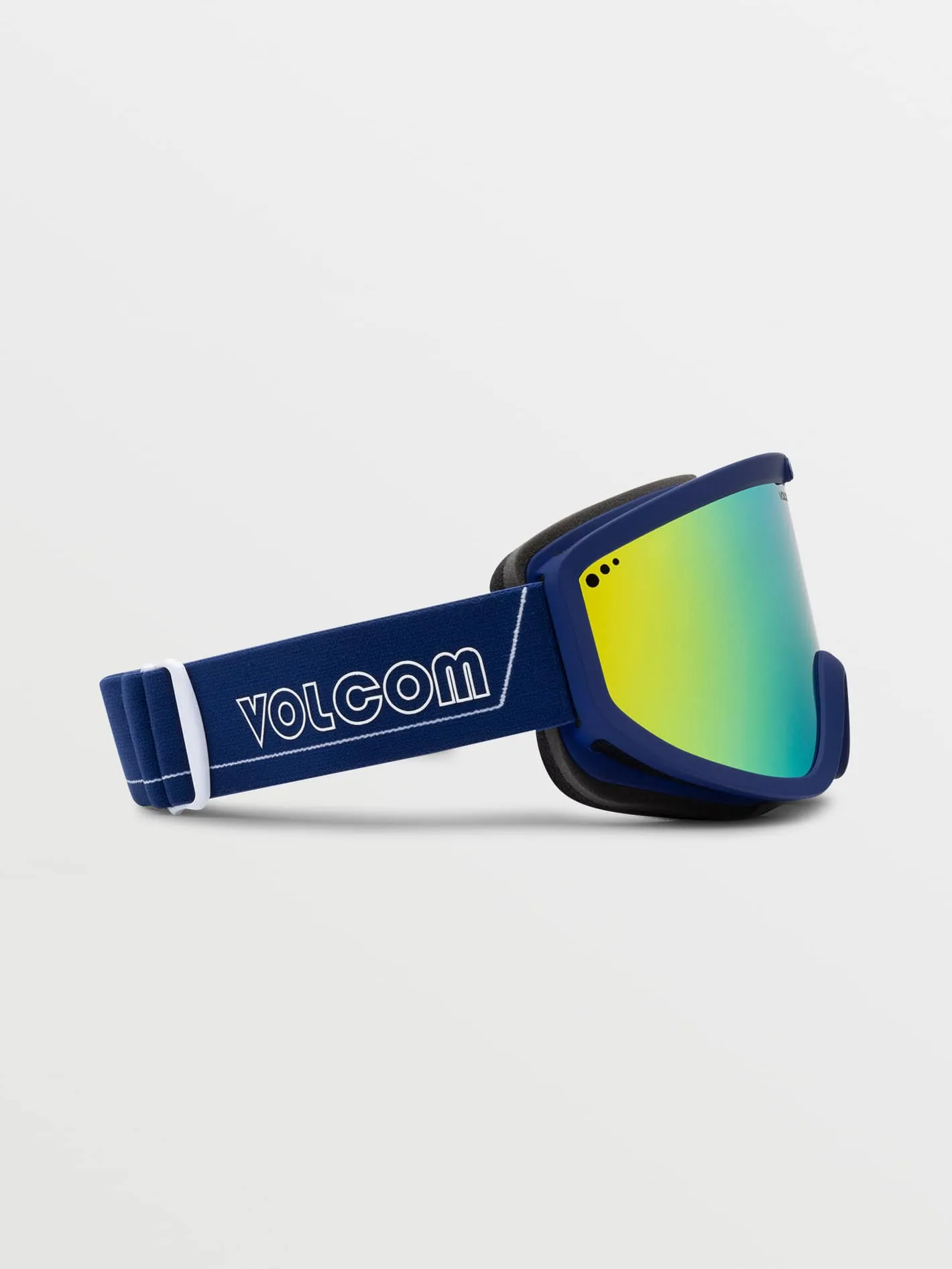 Footprints Dark Blue/White Goggle - Gold Chrome
