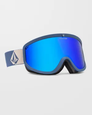 Footprints Indigo Stone Goggle ( Bonus Lens - Yellow) - Blue Chrome