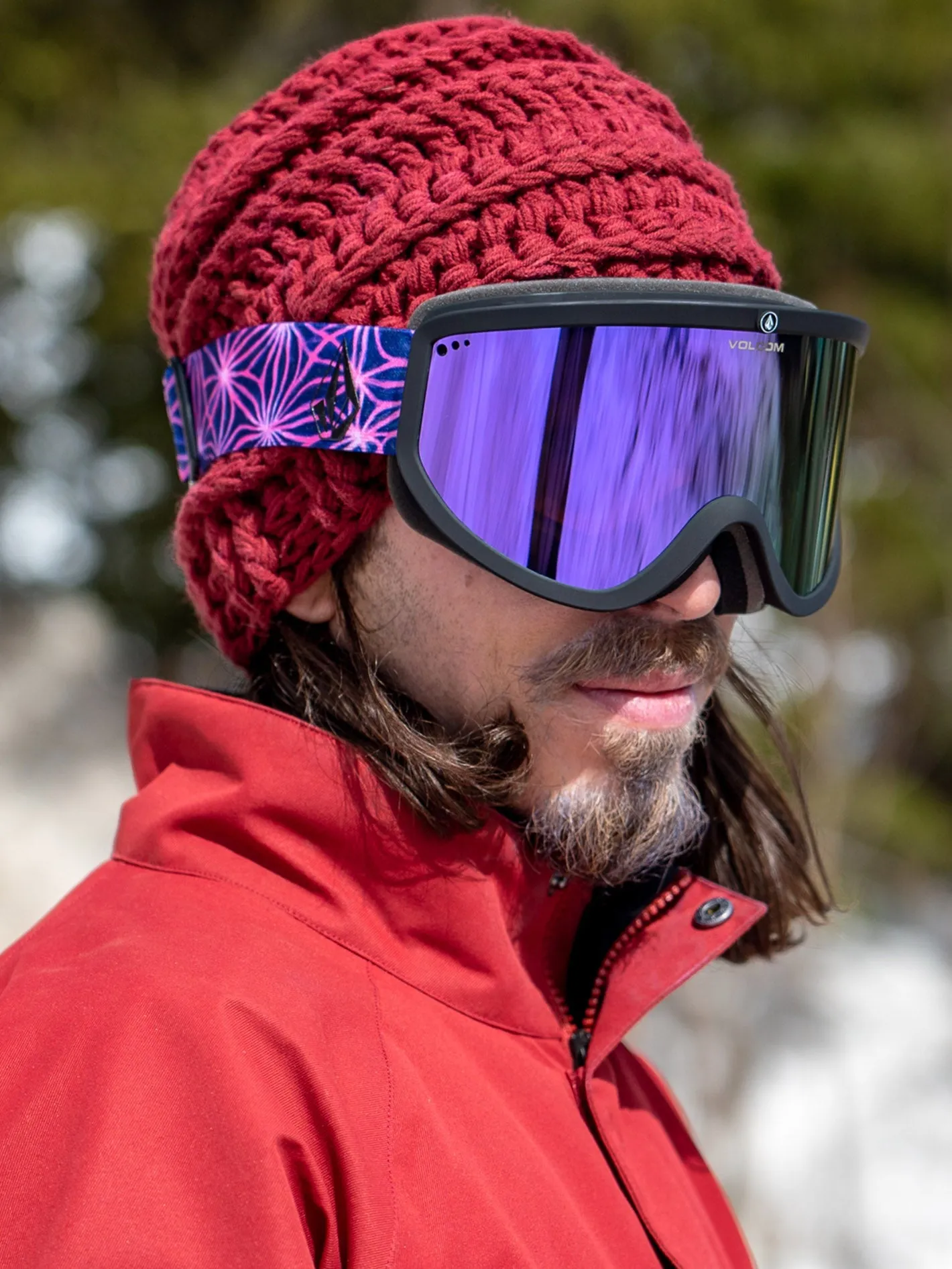 Footprints Mike Ravelson Goggle (  Bonus Lens - Yellow) - PURPLE CHROME