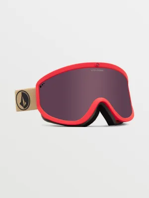 Footprints Orange Shock/Sand Goggle (  Bonus Lens - Yellow) - LIGHT BRONZE
