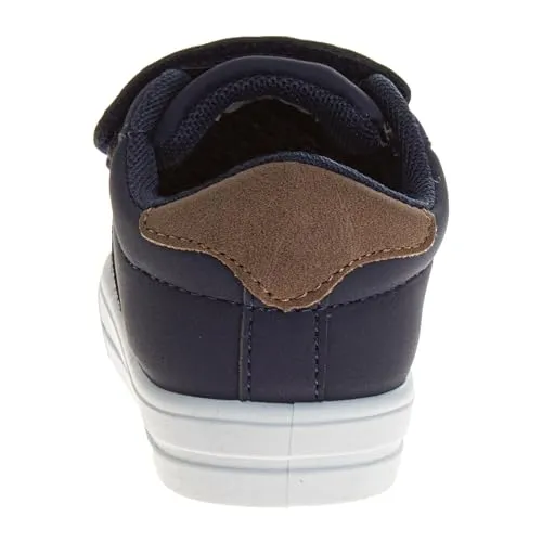 French Toast Boy Sneakers Laceless - Toddlers Athletic Casual Kids Canvas Shoes (Size 5-10 Toddler)