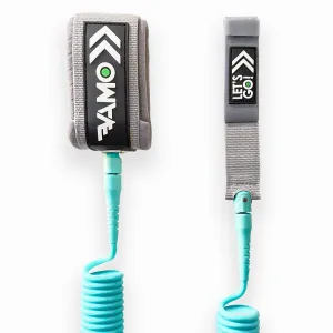 Full Coiled Leash 10' - Seafoam