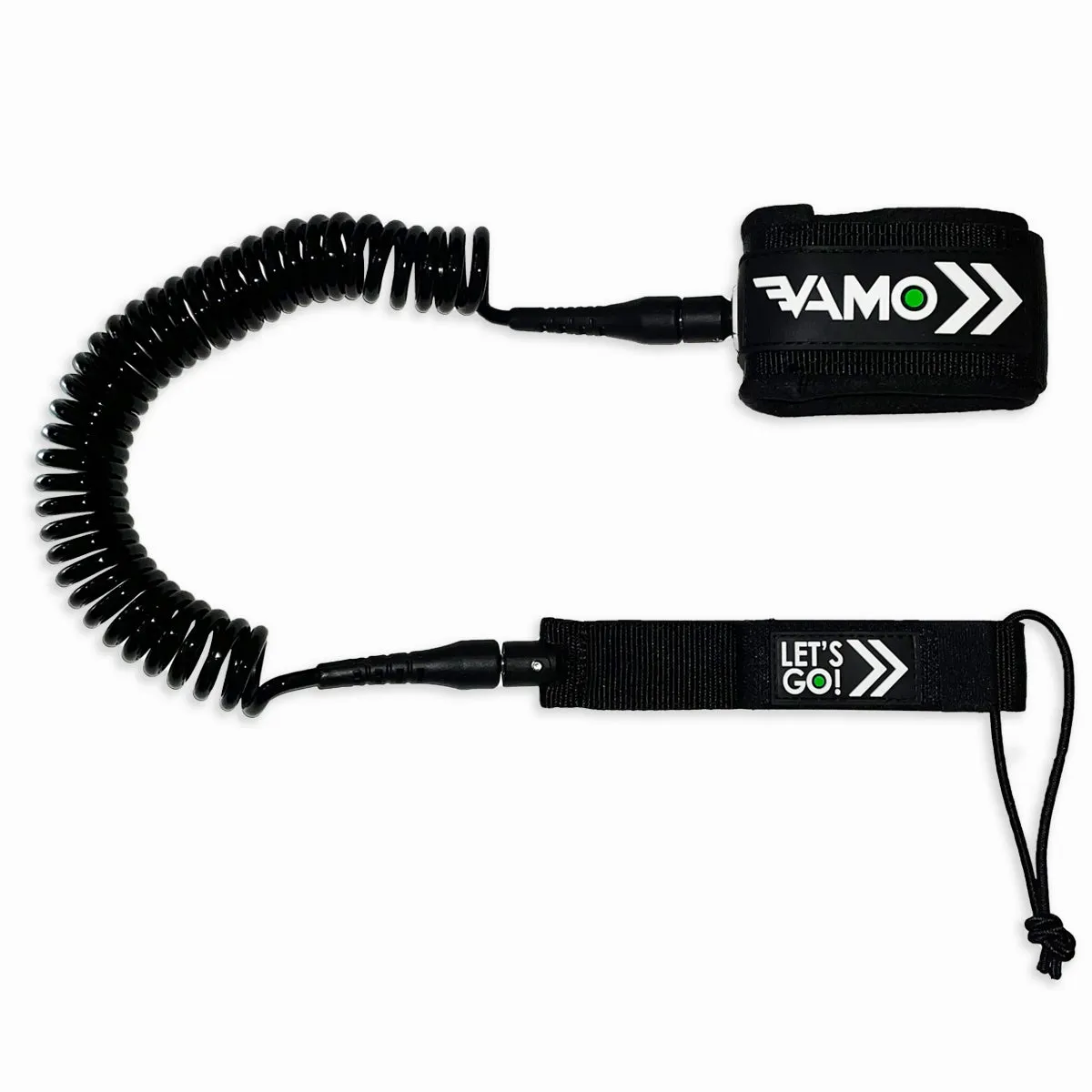 Full Coiled Leash 9' - Black
