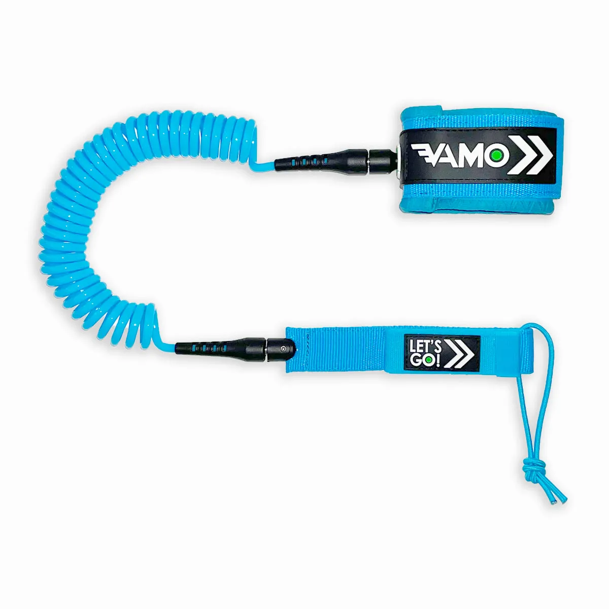 Full Coiled Leash 9' - Blue
