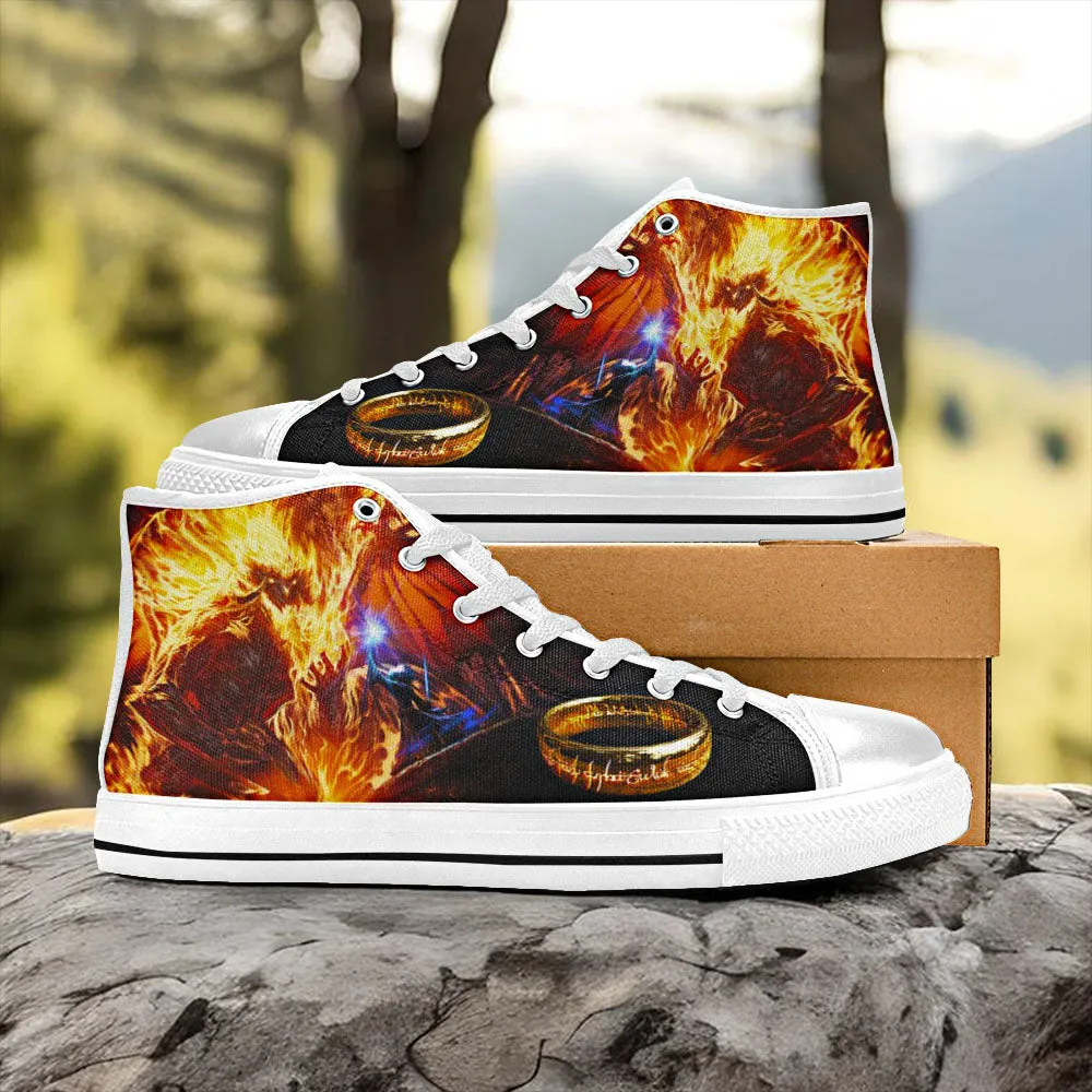 Gandalf Lord of The Rings Shoes High Top Sneakers for Kids and Adults