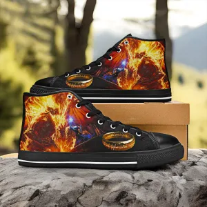 Gandalf Lord of The Rings Shoes High Top Sneakers for Kids and Adults