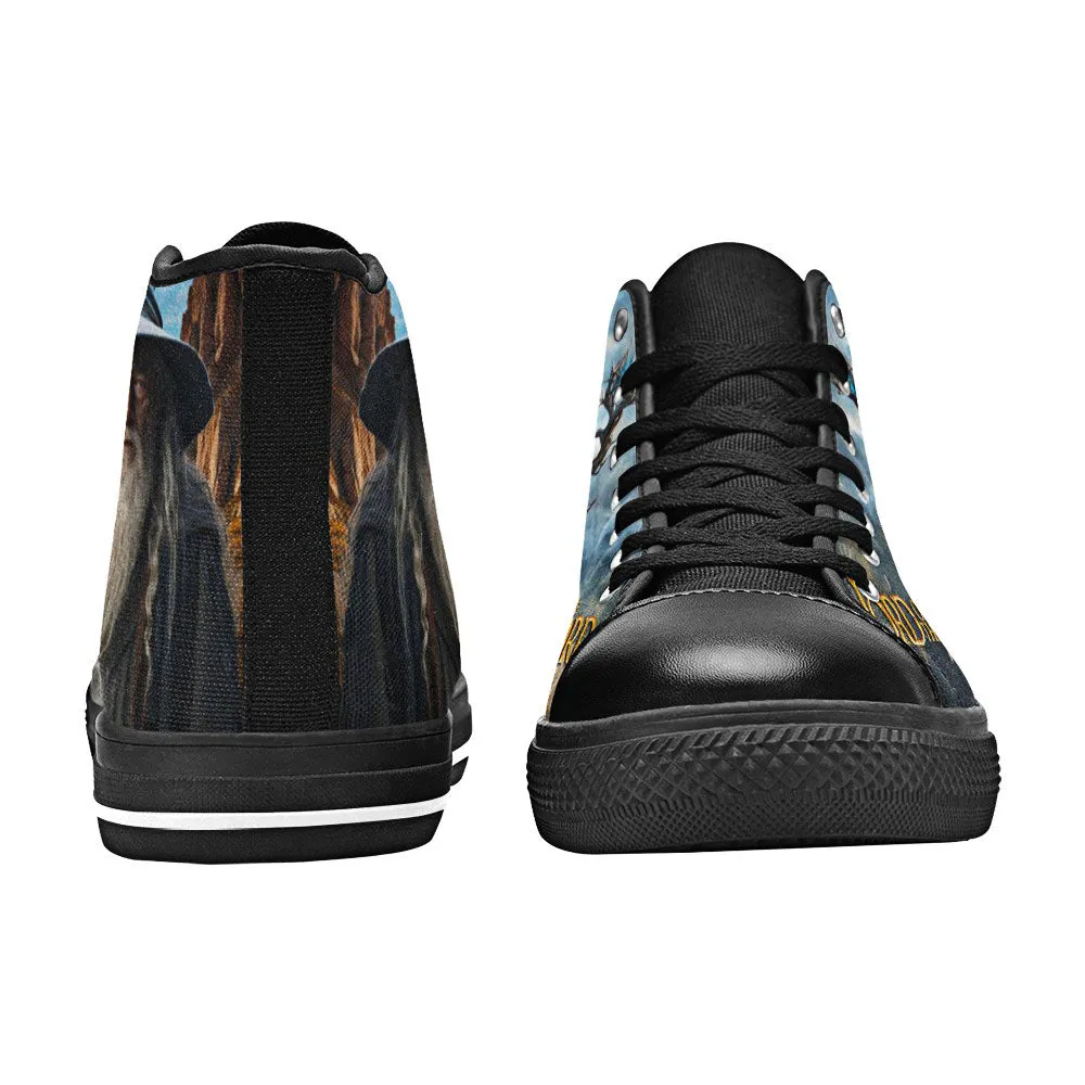 Gandalf Lord of The Rings Shoes High Top Sneakers for Kids and Adults