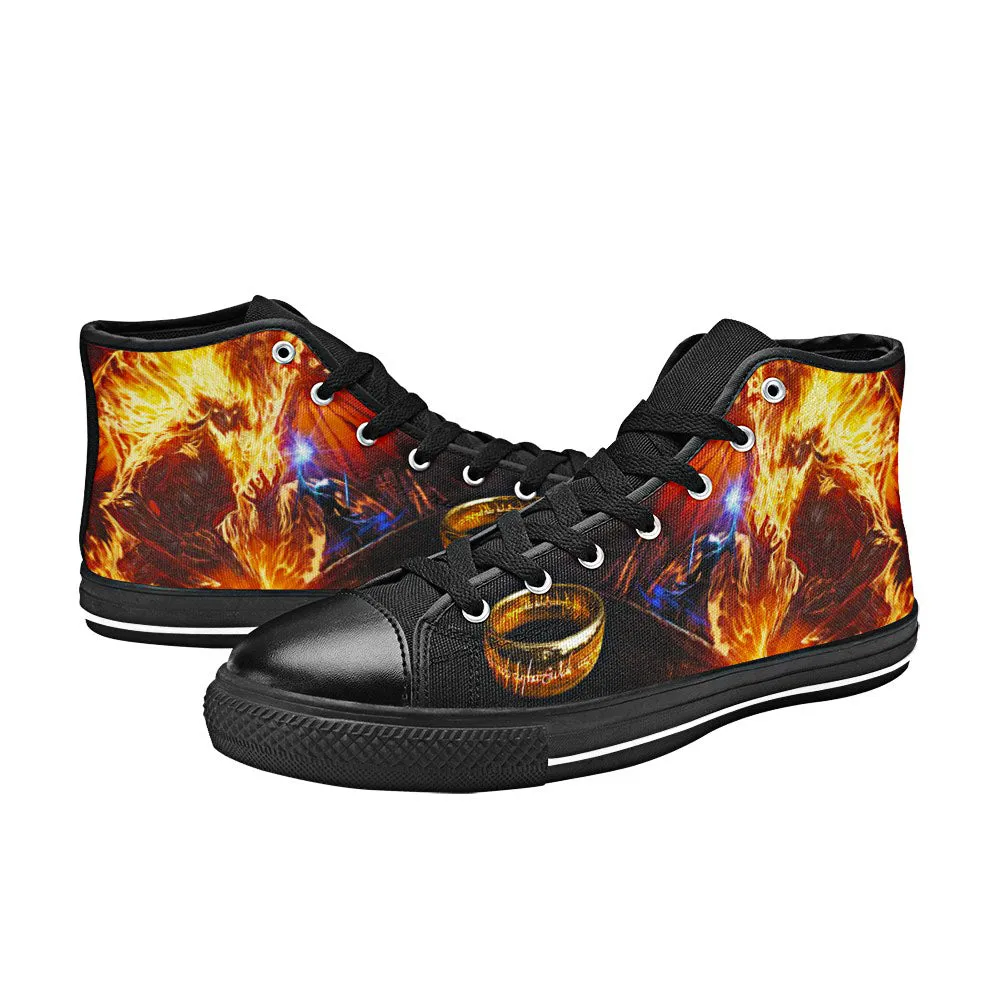 Gandalf Lord of The Rings Shoes High Top Sneakers for Kids and Adults