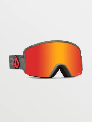 Garden Cloudwash Camo Goggle (  Bonus Lens - Yellow) - RED CHROME