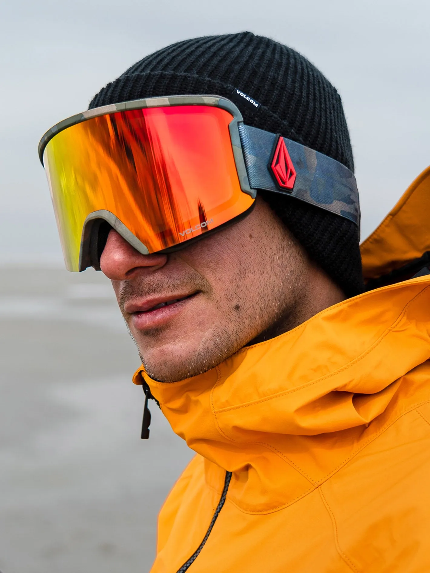 Garden Cloudwash Camo Goggle (  Bonus Lens - Yellow) - RED CHROME